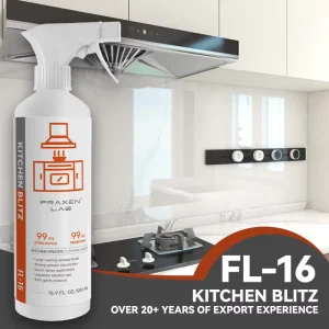 Heavy Duty Kitchen Oil Remover Cleaner Orange Fragrance Multi-Purpose Degreaser Spray for Stoves Ovens Grills Restaurant Use