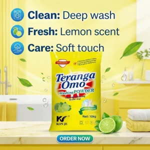 Heavy Duty Laundry Detergent Powder Tough on Grease & Stains Large Capacity Household Washing Powder 10kg Bulk Bag