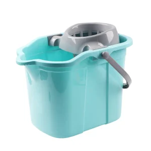 Heavy Duty Mop Bucket Plastic Commercial Janitorial Cleaning Floor Bucket with Handle Hospital Hotel OEM Bulk