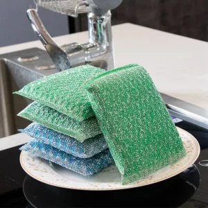 Heavy Duty Non Scratch High Absorbent Polyester Sponge Kitchen Cleaning Scouring Sponges 2CM Thick Multi Purpose