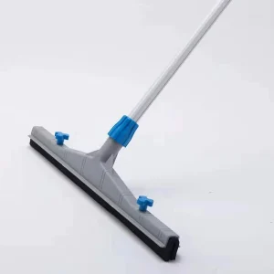 Heavy Duty Plastic Floor Water Squeegee with Replaceable Rubber Foam Blade for Effective Floor Wiping