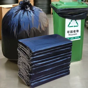 Heavy Duty Recycled Portable HDPE Plastic Bin Liner Large Stand Up Trash Bags With Heat Sealing HDPE Material