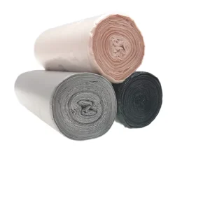 Heavy-Duty Recycled Trash Bags Side Gusset Star Bottom Embossed for Industrial and Household Use