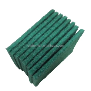 Heavy-Duty Reusable Green Scouring Pads for Household Cleaning