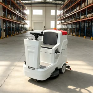 Heavy-Duty Ride-On Electric Floor Scrubber Dryer for Factory Cleaning