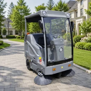 Heavy-Duty Ride-On Electric Floor Sweeper with Vacuum System