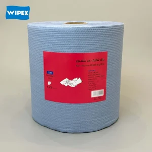 Heavy Duty Soft Strong Cleaning Cloths Hexagonal Dry Wipes Blue Industry Disposable Cleaning Cloths Jumbo Roll
