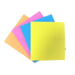 Heavy-Duty Square Cellulose Sponge Dishwashing Scouring Pads