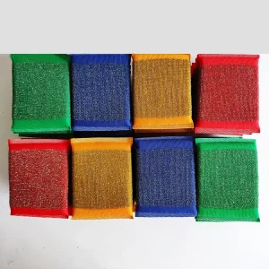 Heavy Duty Stainless Steel Wire Scourer Sponge Kitchen Cleaning Iron Wire Scurrber Kitchen Dish Sponge Scouring Pad Sponge
