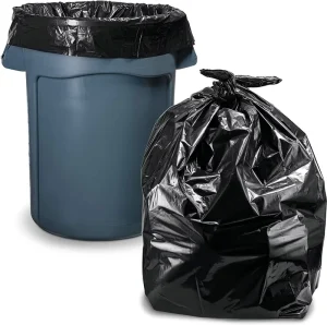 Heavy-Duty Thick Plastic Bin Liner Garbage Bags Drawstring Kitchen Commercial Waste Disposable