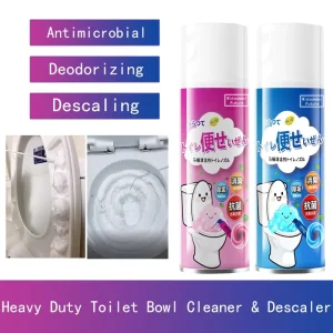 Heavy-Duty Toilet Bowl Foam Spray Anti-Splash Bathroom Cleaner Fresh Scent Stain Remover Safe for Glaze