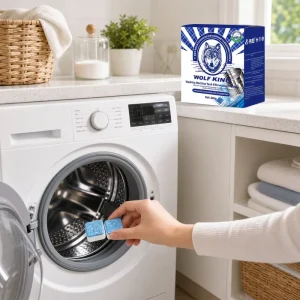 Heavy Duty Washing Machine Tank Cleaner Tablets Effervescent Deep Cleaning Solution for Drum and Tub Hygiene