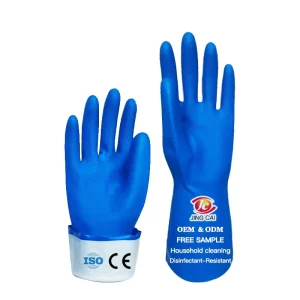 Heavy Duty Waterproof Thickened Nitrile Rubber Gloves for Cleaning Dishwashing and Laundry Safety Gloves for Household Kitchen Use