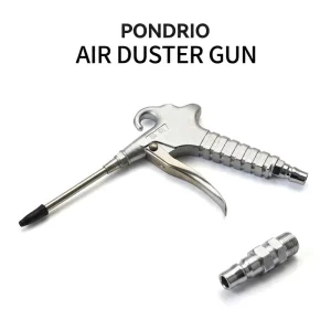 Heavy-Duty Zinc Alloy Air Duster Gun High-Pressure Pneumatic Blow Gun Model 89213 8x200mm Cup Capacity for PC