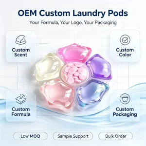 Heavy Oil Stain Removal Laundry Pods for Work Clothes Laundry Washing Capsules