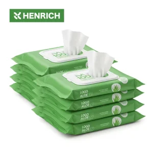 Henrich Halal Certified Custom Soft Care Wet Wipe Spunlace Natural Biodegradable Baby Wipes