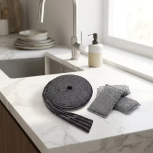 High-Absorbent Semi-Finished Dishwashing Scrubber Sponge Fabric Raw Material