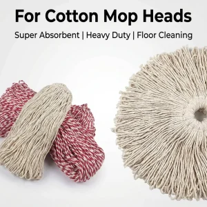 High Bulkiness Friction Spun Mop Yarn Multi Ply Recycled Blend for Household Cleaning Mop
