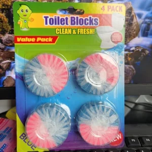 High Concentrated Eco Friendly Disposable Automatic Toilet Bowl Cleaner Tablets Rose Scent Odor Elimination Stain Removal (4