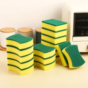 High-Density Absorbent Dishwashing Sponge Wiping Scouring Pad