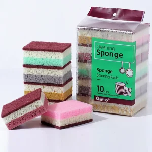 High-Density Dishwashing Sponge Scouring Pad for Pots and Pans