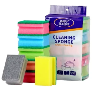 High Density I-Shape Multicolor Kitchen Sponge Scouring Pad Dish Washing Sponge