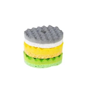 High-Density Lightweight Multi-Purpose Scouring Pad Sponge 2.5 mm Thick PUR Wood Pulp Foam Soft Dishwashing Scrubber