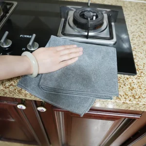 High Density Microfiber Wiping Towel Soft Water Absorbent Lint Free