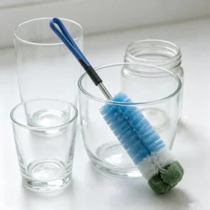 High Density PP Bristles Bottle Cleaning Brush Comfort Grip Handle for Baby Bottles Sports Water Cups Vases