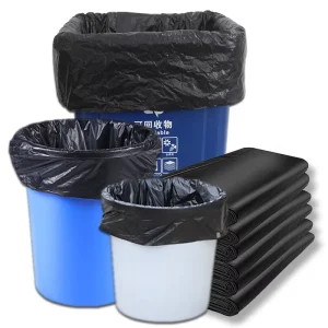 High Density Thick 12 16 Gallon Clear Garbage Can Liners Medium Large Trash Bags for Office Home Hospital Wastebaskets