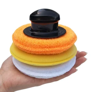 High-Density Waxing Sponge with Microfiber for Car Washing and Polishing