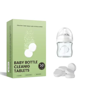 High Efficiency Antibacterial Baby Milk Bottle Cleaning Tablets 80% Active Ingredients No Harmful Chemical Additives