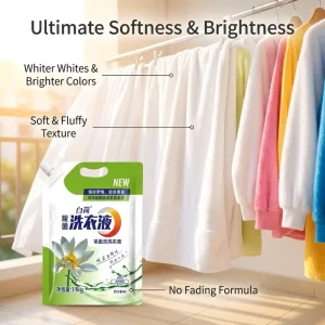 High-Efficiency Deep-Cleaning Laundry Detergent Liquid for Oil and Sweat Stain Removal Private Label