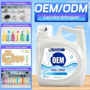 High Efficiency Disposable Eco Friendly Liquid Laundry Detergent with Deep Stain Removal and Plant Extracts