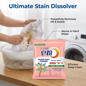 High Efficiency Lavender Scented Laundry Soap Powder for Deep Cleaning and Tough Stain Removal Private Label