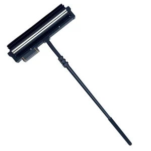High Efficiency Solar Panel Cleaning Brush Double Head Automatic Rotating Telescopic Design Aluminium Alloy Cleaning