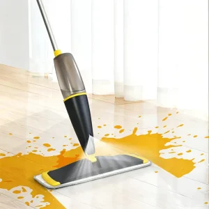 High Efficiency Water Spray Mop with Microfiber Pad for Deep Cleaning Living Room Bedroom