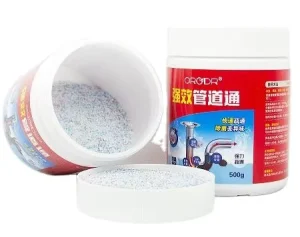 High Efficient Household Sink Drain Cleaner Hot Selling Liquefy Hair Obliterate Sludge Removal Agent Effective Dirt Odor Pipe