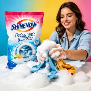 High-Foam Blue Laundry Detergent Washing Soap Powder for Washing Clothes
