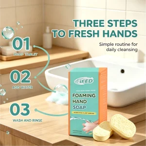 High Foam Eco Friendly Hand Soap Tablets Sustainable Foaming Hand Wash Refill Tabs for Cleaning Supplies