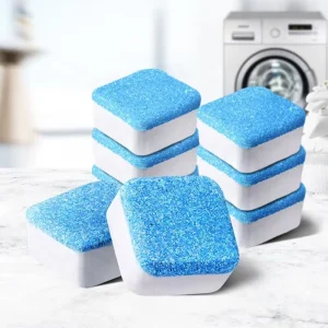 High Foam Effervescent Disposable Solid Eco Friendly Washing Machine Cleaner Tablets with 15-30% Ingredients 12 PCS Box