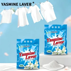 High Foam Laundry Detergent Powder OEM Private Label Jasmine Fragrance Deep Stain Removal Factory Wash Soap