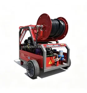 High Power Diesel/Gasoline-Powered Sewer Jetter High Pressure Drain Pipe Dredging Sewer Snake Machine