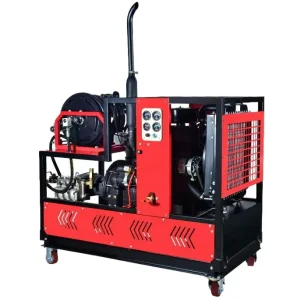High Pressure Industrial Sewer Unblocking Hot Water Jet Drain Cleaner with 75 HP Engine and Pump