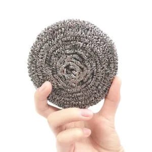 High Quality 10~40G Steel Wool Scrubber Stainless Steel Scouring Pad Kitchen Cleaning Stainless Steel Iron Sponge Scrubber