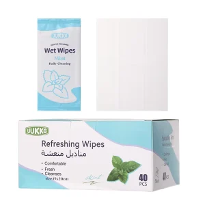 High Quality 15*20cm Disposable Face Cleaning Wet Wipes Sensitive Skin Wet Wipes Thickened Non Woven 40pcs Towel Makeup Wipes