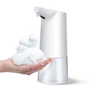 High Quality Automatic Foam Soap Hand Sanitizer Dispenser for Hotel Use Refillable Bottle Battery Powered Modern Design