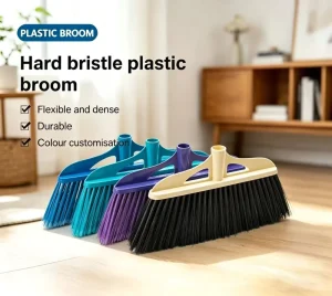 High Quality Broom Head Soft Plastic Bristles Brush Easy Cleaning Broom Brush Sweeper Brush Home Outdoor Use Low Price