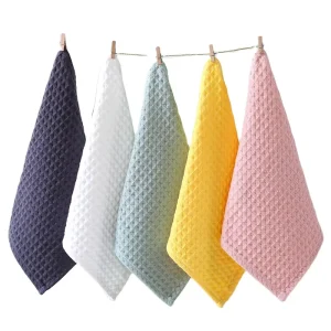 High Quality Cotton Kitchen Hand Towels Waffle Absorbent Ultra Soft Kitchen Dish Towel