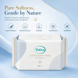 High Quality Cotton Tissue Roll Disposable Face Cleansing Wipes for Makeup Removal Beauty Salon Home Use Cotton Tissue Paper